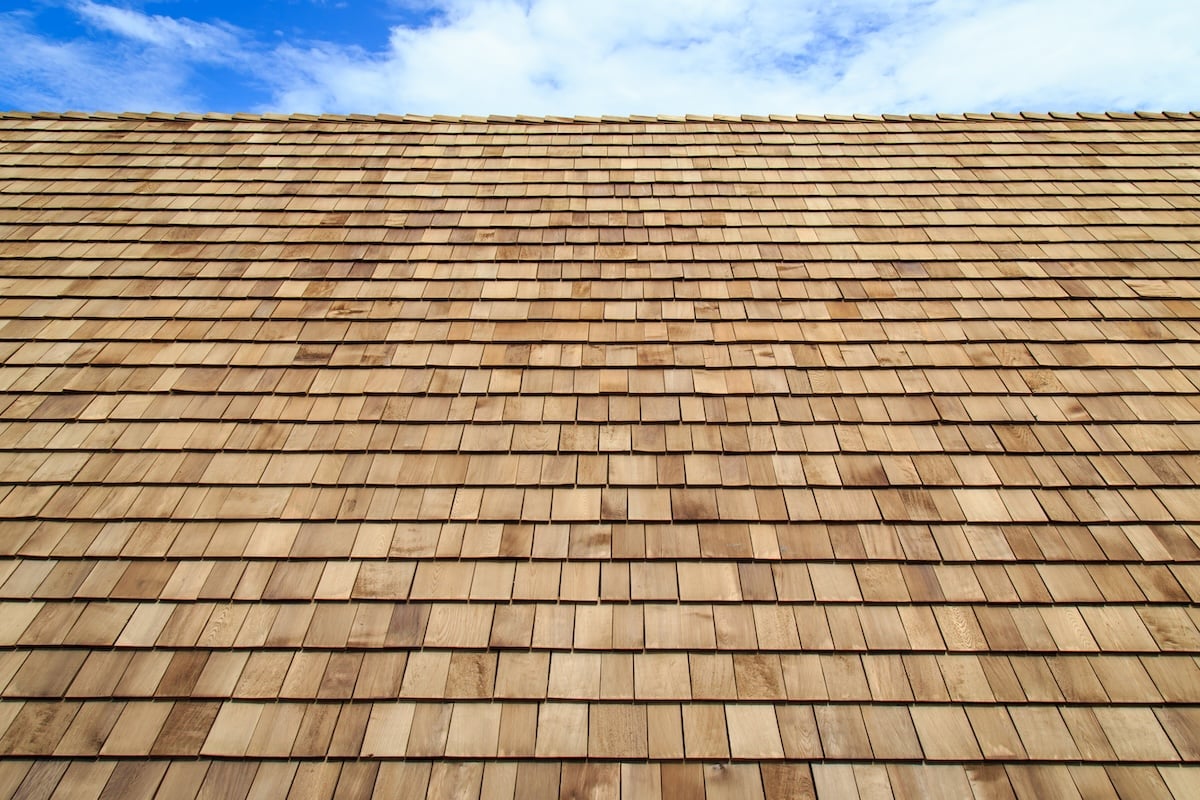 Wooden roof Shingle texture