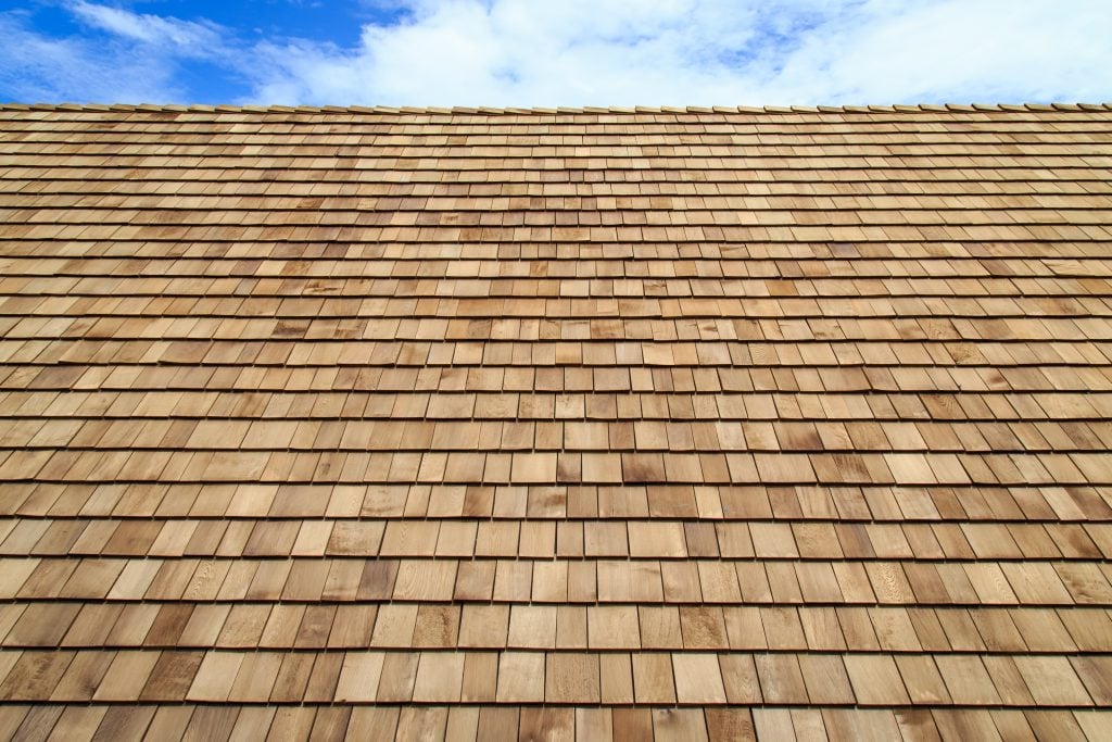 Cedar roof tiles