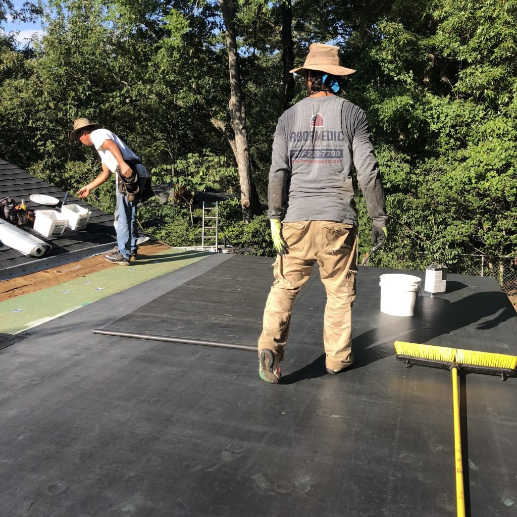 Roof Medic restoration on roof